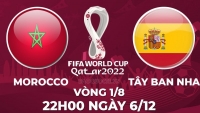 Link xem trực tiếp Morocco vs Tây Ban Nha (22h00 ngày 6/12) vòng 1/8 World Cup 2022 - trực tiếp VTV2