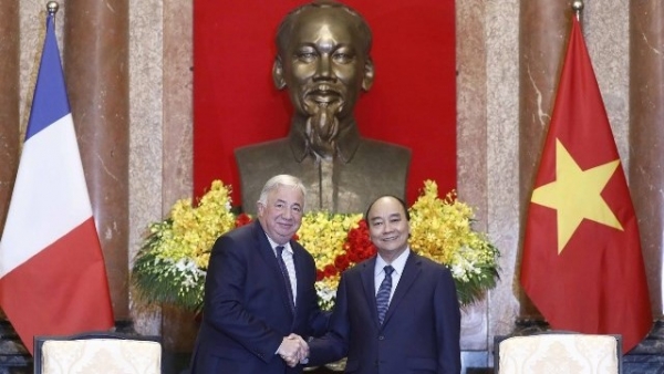 President Nguyen Xuan Phuc receives French Senate President
