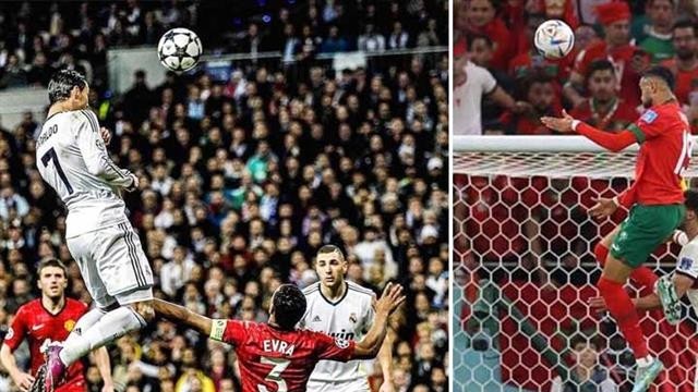 World Cup 2022: Youssef En-Nesyri phá kỷ lục bật cao đánh đầu ghi bàn của Cristiano Ronaldo