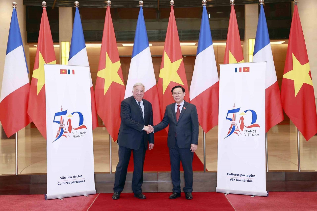 French Senate President Gérard Larcher wrapped up Vietnam visit