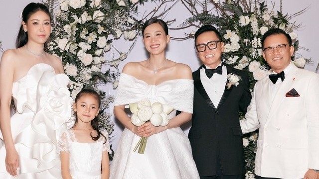 Hà Kiều Anh xuất hiện đặc biệt trong đám cưới Hoa hậu Dương Mỹ Linh