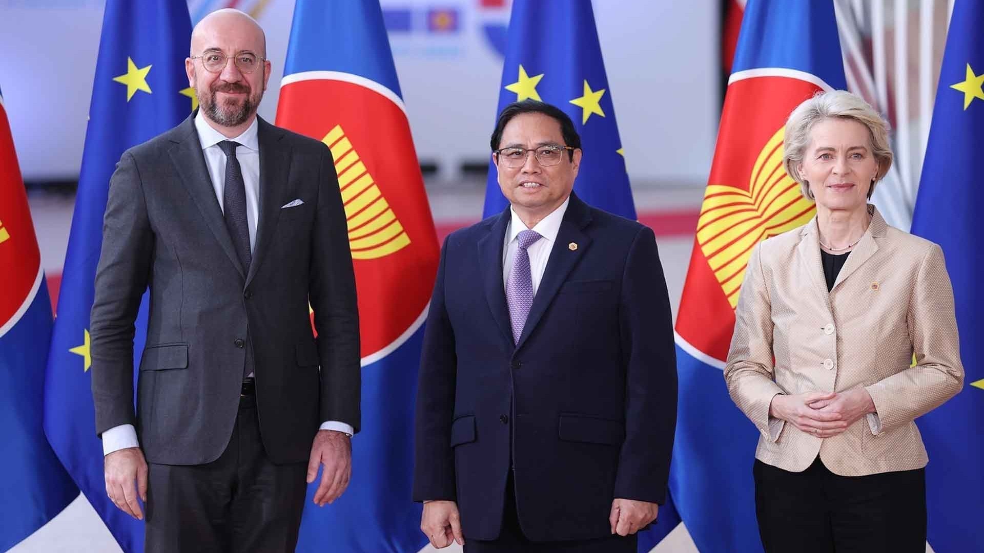 Thủ tướng Phạm Minh Chính dự Hội nghị cấp cao kỷ niệm 45 năm quan hệ ASEAN-EU