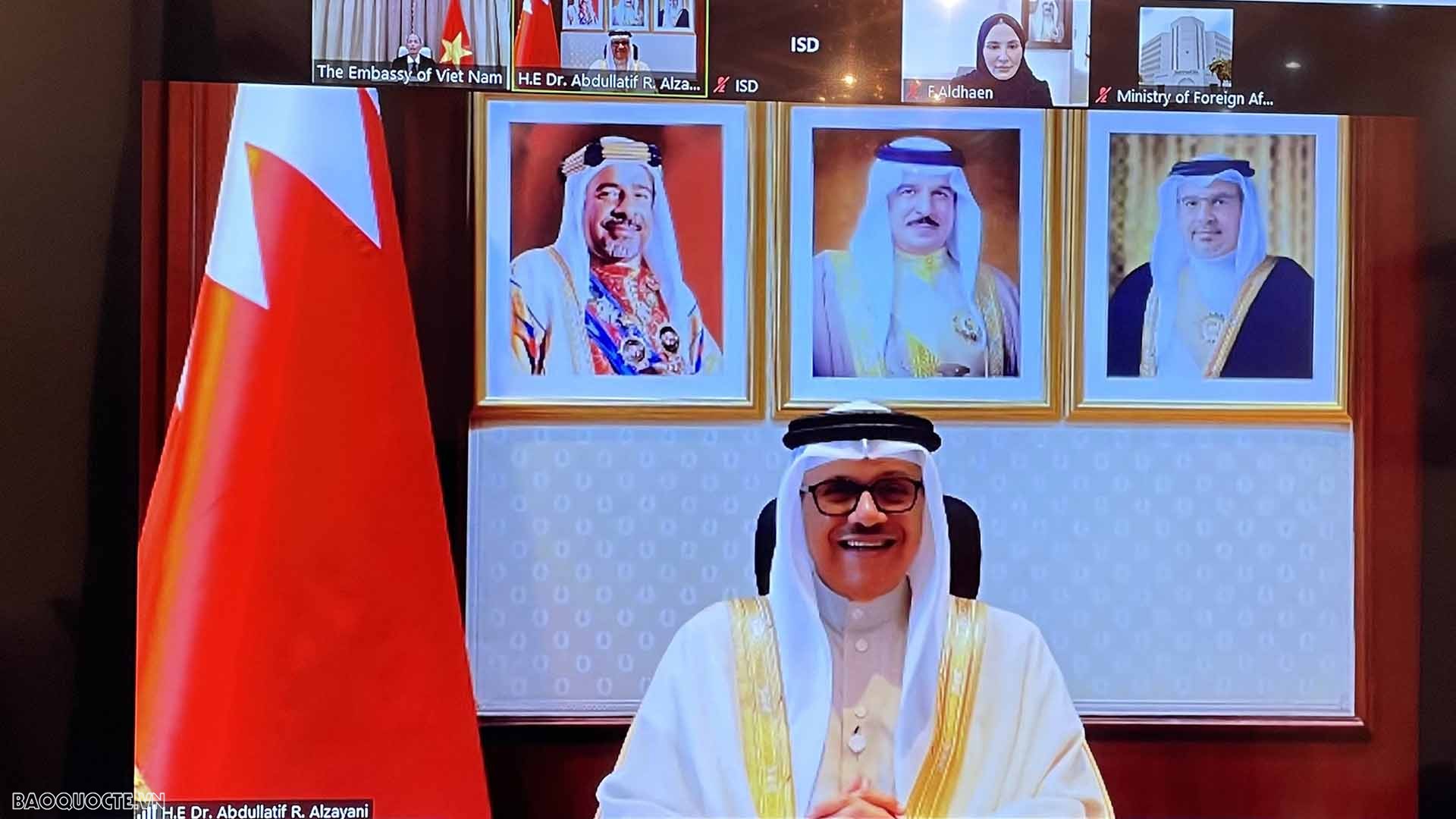 Bộ trưởng Ngoại giao Vương quốc Bahrain Abdullatif bin Rashid Al Zayani.