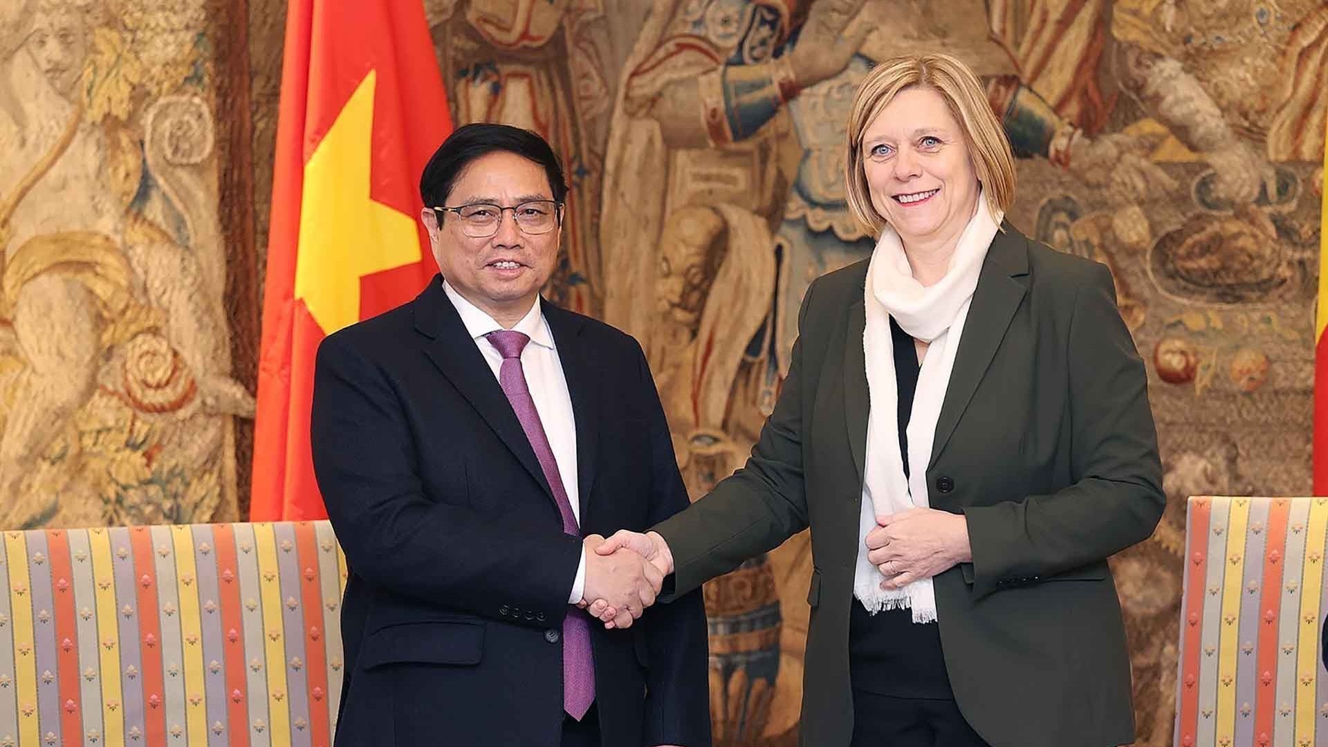 Thủ tướng đề nghị Nghị viện Bỉ sớm hoàn tất phê chuẩn Hiệp định bảo hộ đầu tư Việt Nam-EU