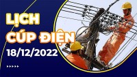 Lịch cúp điện hôm nay tại Bà Rịa - Vũng Tàu ngày 18/12/2022