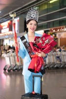 Hoa hậu châu Á 2022 Thuỳ Dung rạng ngời về nước sau đăng quang