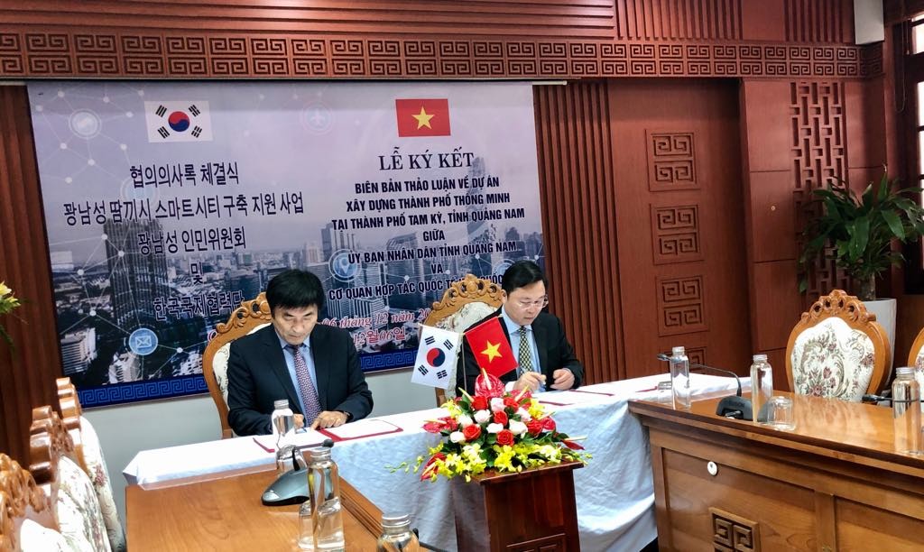 Quảng Nam- KOICA (Hàn Quốc) ký kết hợp tác xây dựng thành phố thông minh thành phố Tam Kỳ.
