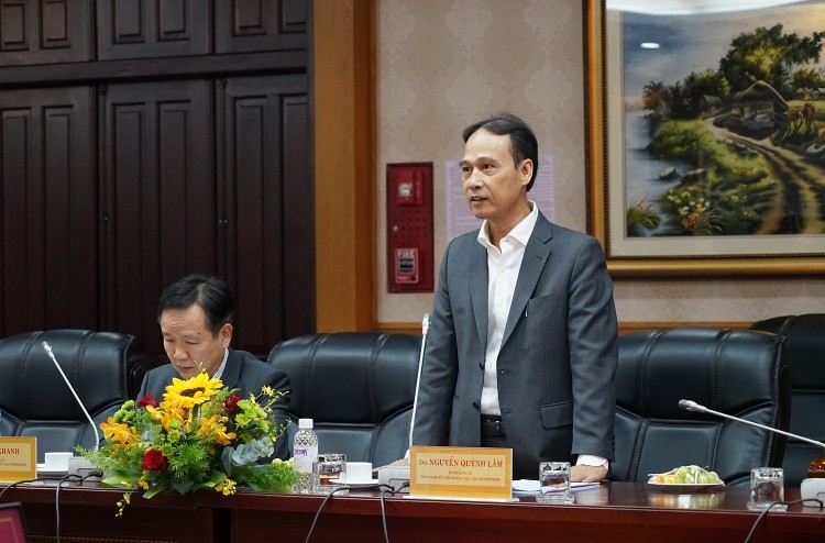 Đồng chí Nguyễn Quỳnh Lâm - Bí thư Đảng ủy, Tổng giám đốc Vietsovpetro đáp từ.