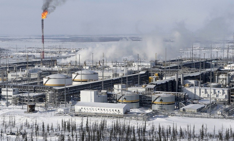 Cơ sở xử lý dầu tại mỏ Vankorskoye thuộc sở hữu của tập đoàn Rosneft ở phía bắc tỉnh Krasnoyarsk, Nga