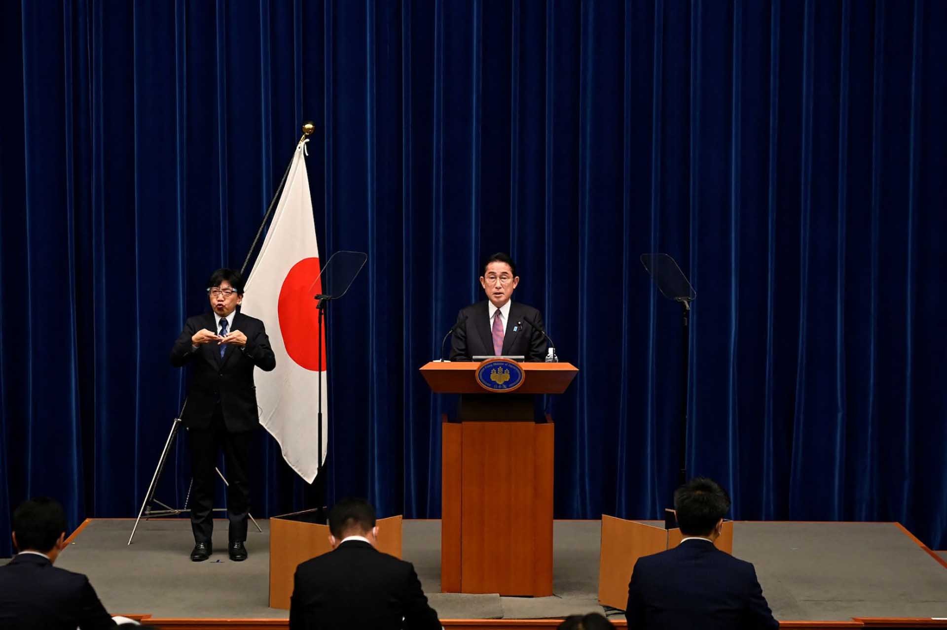 Thủ tướng Nhật Bản Kishida Fumio công bố Chiến lược an ninh quốc gia ngày 16/12. (Nguồn: Reuters)