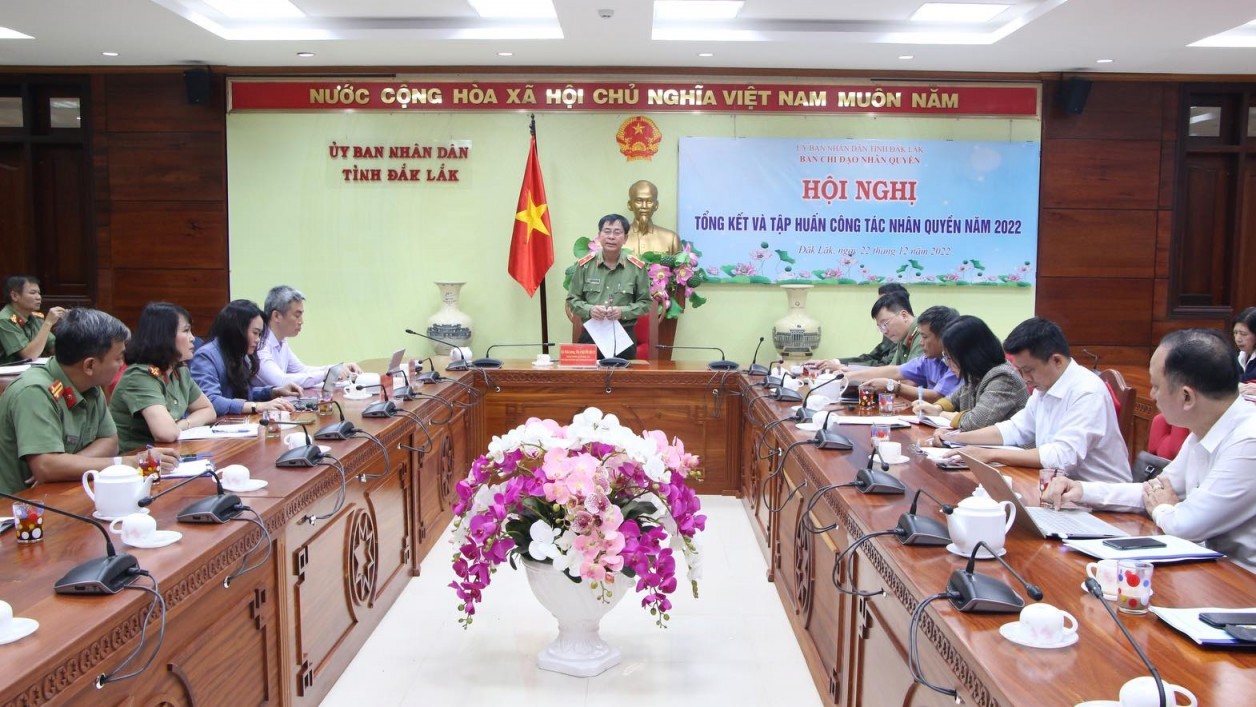 Hội nghị tổng kết và tập huấn công tác nhân quyền năm 2022 tại Đắk Lắk