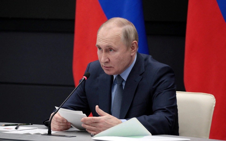 (12.26) Tổng thống Nga Vladimir Putin trong bài phát biểu ngày 25/12. (Nguồn: Reuters)
