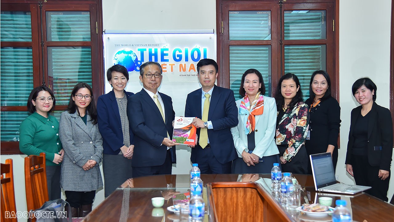 Đại sứ Nhật Bản Yamada Takio thăm và làm việc với Báo Thế giới & Việt Nam