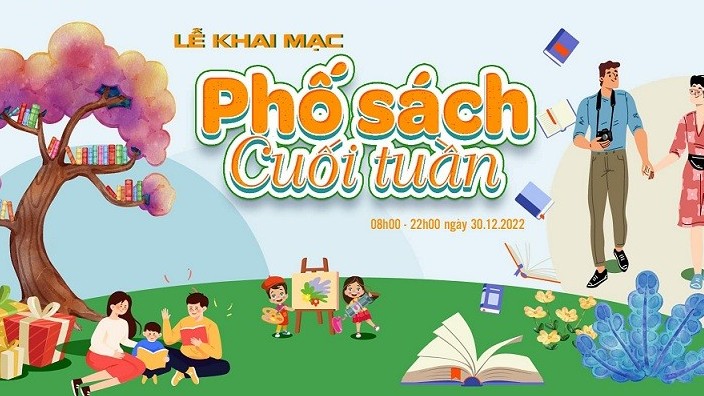 Tổ chức chương trình 'Phố sách cuối tuần' tại Thủ đô Hà Nội