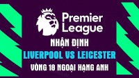 Nhận định trận đấu giữa Liverpool vs Leicester, 03h00 ngày 31/12 - lịch thi đấu Ngoại hạng Anh vòng 18