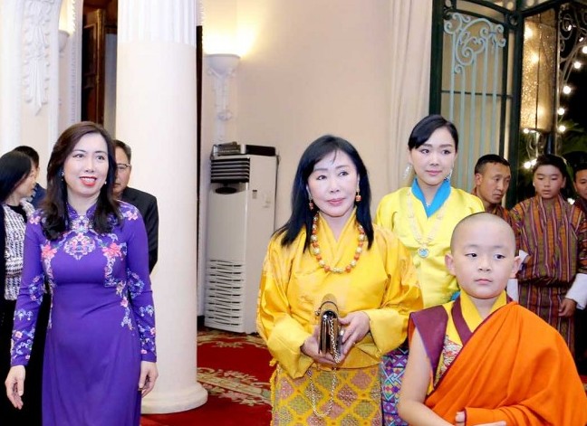 Thứ trưởng Ngoại giao Lê Thị Thu Hằng tiếp Hoàng Thái hậu Bhutan