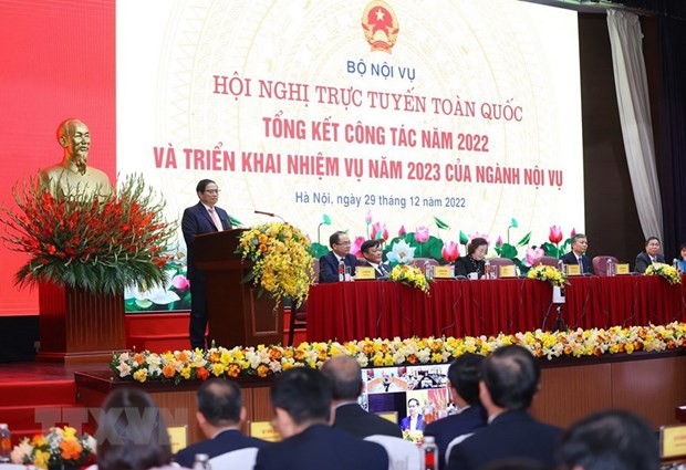 Prime Minister Pham Minh Chinh attends conference of Ministry of Home Affairs