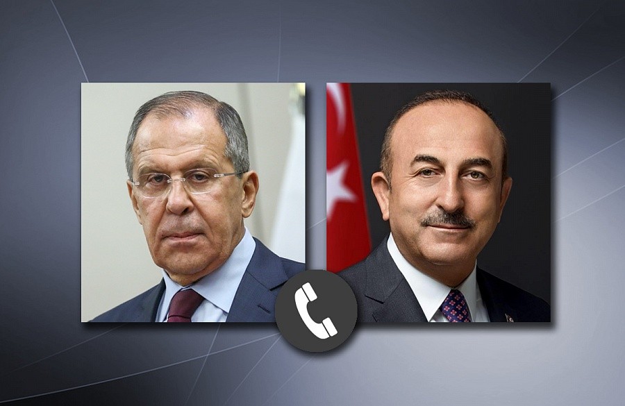 Ngoại trưởng Nga Sergei Lavrov và người đồng cấp Thổ Nhĩ Kỳ Mevlut Cavusoglu điện đàm ngày 31/12. (Nguồn: Hạ viện Nga)