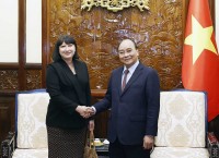 Chủ tịch nước Nguyễn Xuân Phúc tiếp Đại sứ Romania Cristina Romila