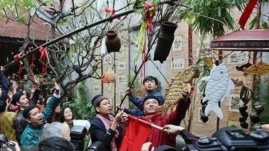 Phỏng dựng phong tục Tết truyền thống ở phố cổ Hà Nội