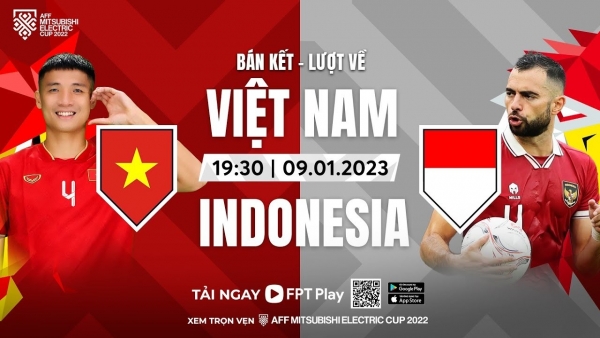 Link xem trực tiếp Việt Nam vs Indonesia (19h30 ngày 9/1) bán kết lượt về AFF Cup 2022