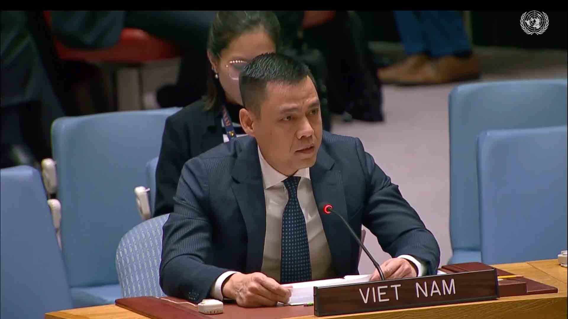 Việt Nam kêu gọi Hội đồng Bảo an và các thành viên đi đầu trong thúc đẩy và tăng cường thượng tôn pháp luật