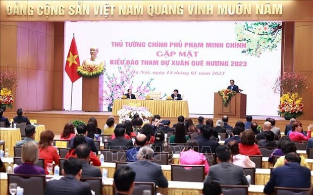 Prime Minister Pham Minh Chinh addresses the event 