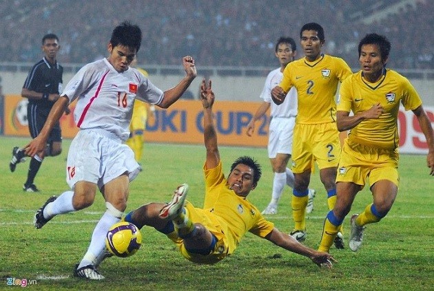 Chiến thắng trên đất Thái Lan ở AFF Cup 2008 là nguồn cổ vũ lớn lao cho đội tuyển Việt Nam (ảnh: Goal).
