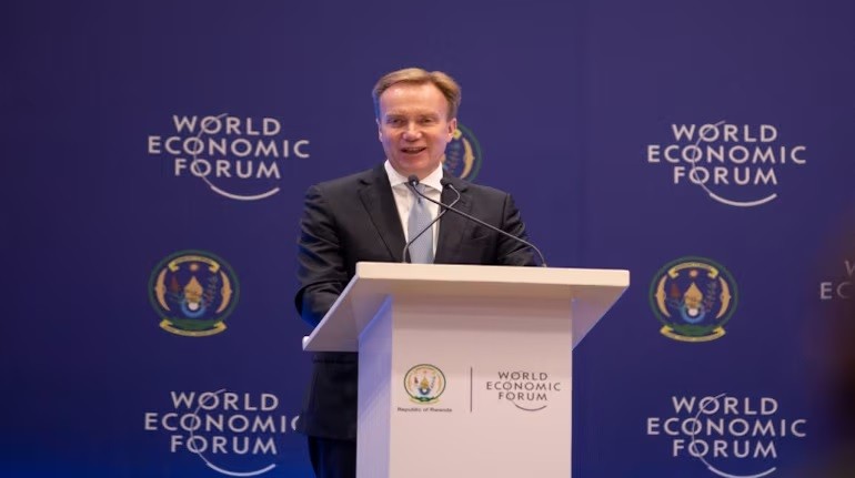 Chủ tịch Diễn đàn Kinh tế thế giới (WEF) Borge Brende Bế mạc Hội nghị thường niên lần thứ 53 Diễn đàn Kinh tế thế giới (WEF). (Nguồn: Twitter)
