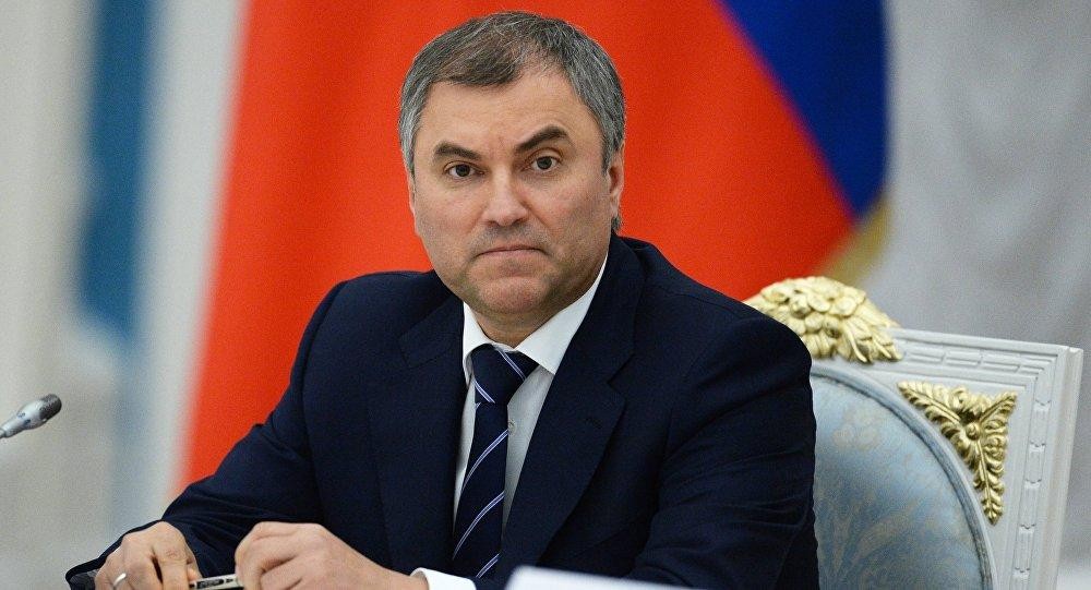 Ông Vyacheslav Volodin, Chủ tịch Duma Quốc gia (Hạ viện) Nga. (Nguồn: Sputnik)