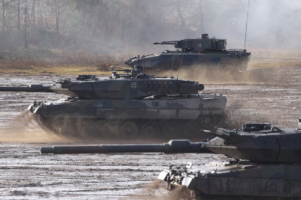 Ba Lan chính thức đề nghị Đức cho phép gửi xe tăng tới Ukraine. (Nguồn: Getty)
