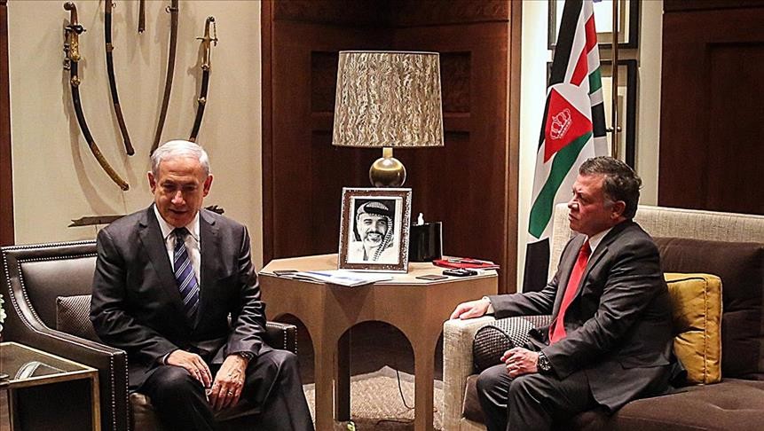 Thủ tướng Israel Benjamin Netanyahu bất ngờ tới Jordan. (Nguồn: AA)