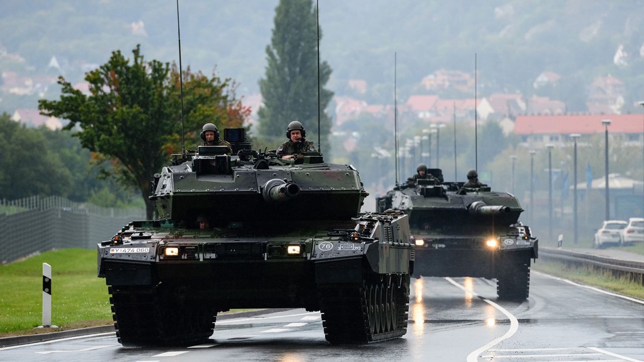 Đức chấp thuận gửi xe tăng Leopard cho Ukraine. (Nguồn: Getty Images)