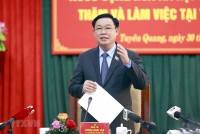 Chủ tịch Quốc hội: Tuyên Quang có thể đạt mục tiêu trở thành tỉnh khá