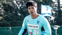 Công Phượng góp công giúp đồng đội Yokohama FC ghi bàn trong trận đấu giao hữu