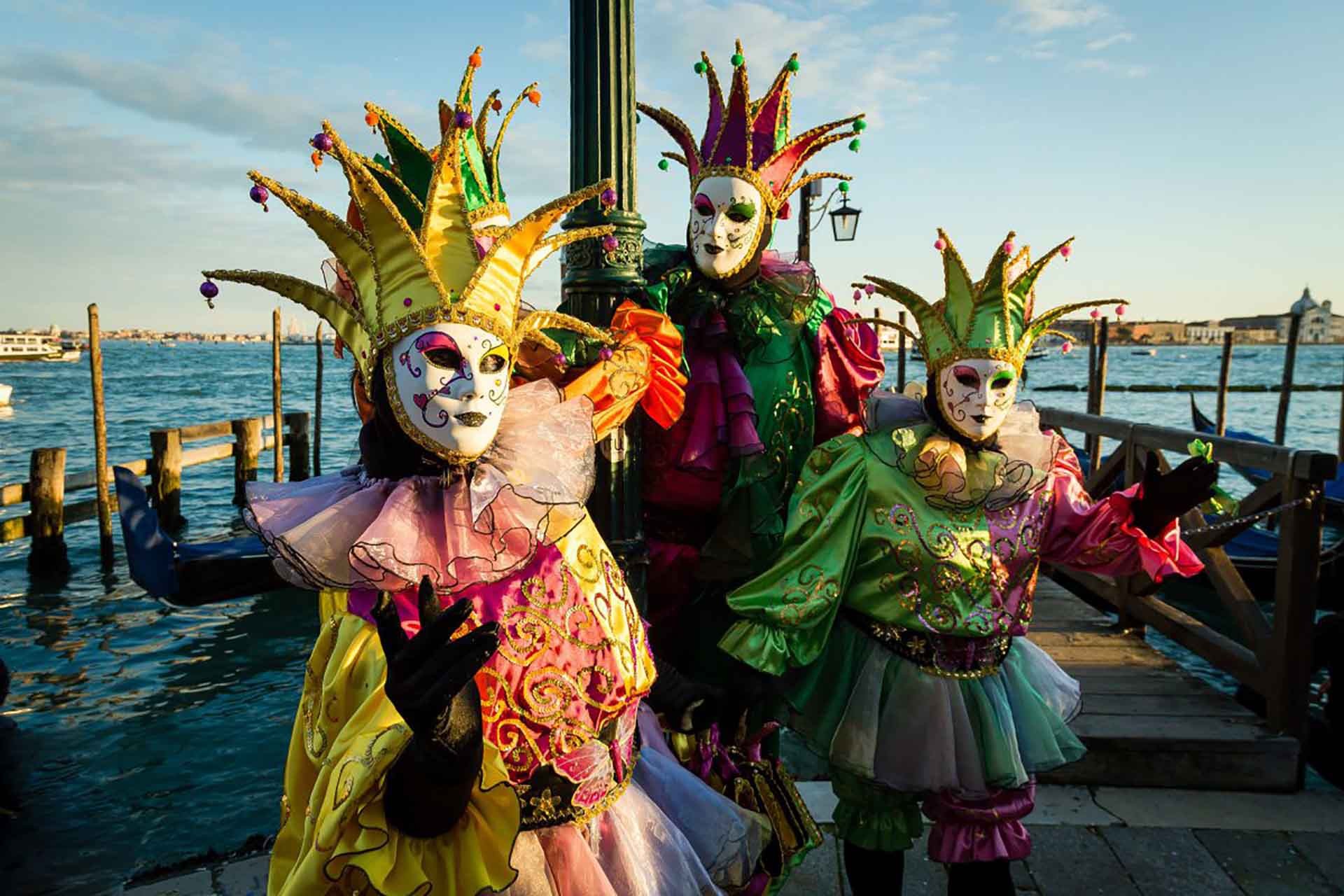 Người tham gia lễ hội Carnival Venice. (Nguồn: Benvenutolimos)