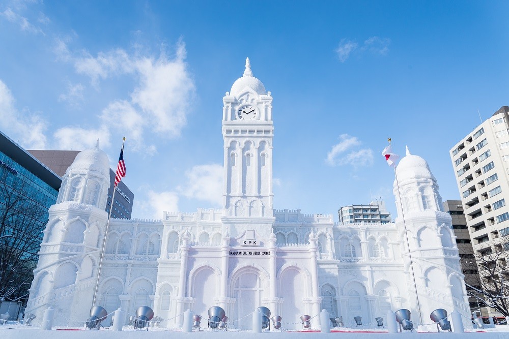 (02.04) Lễ hội tuyết Sapporo thu hút nhiều khách du lịch tới thăm quan bởi các công trình bằng tuyết và nhiều sự kiện độc đáo. (Nguồn: Getty Images)