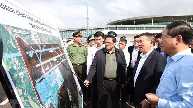 Thủ tướng Phạm Minh Chính kiểm tra, khảo sát, dự lễ khánh thành một số công trình hạ tầng tại Bình Định