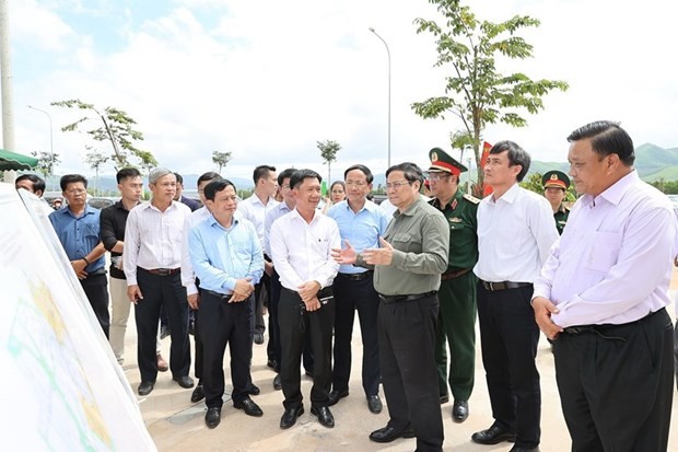 Thủ tướng Phạm Minh Chính thăm dự án Khu công nghiệp, đô thị và dịch vụ Becamex VSIP Bình Định.