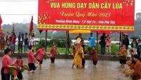 Lễ hội Vua Hùng dạy dân cấy lúa - khởi thủy nghề trồng lúa nước Việt