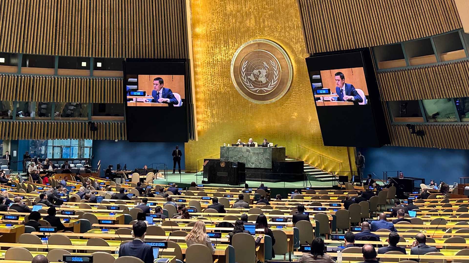 Đại hội đồng Liên hợp quốc Khóa 77 đã tổ chức phiên họp toàn thể về các ưu tiên của Tổng thư ký LHQ António Guterres trong năm 2023