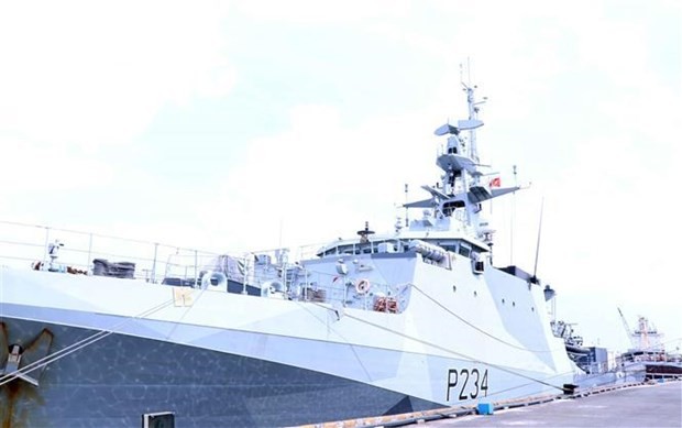 HMS Spey, British Royal Naval patrol vessel, pays friendly visit to Ho Chi Minh City