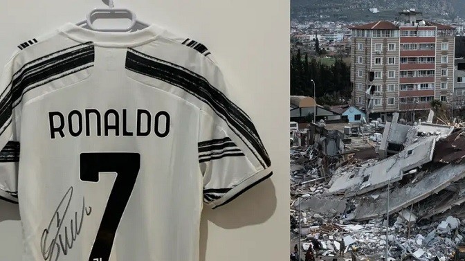 Ronaldo và nhiều cầu thủ ủng hộ nạn nhân trận động đất tại Thổ Nhĩ Kỳ