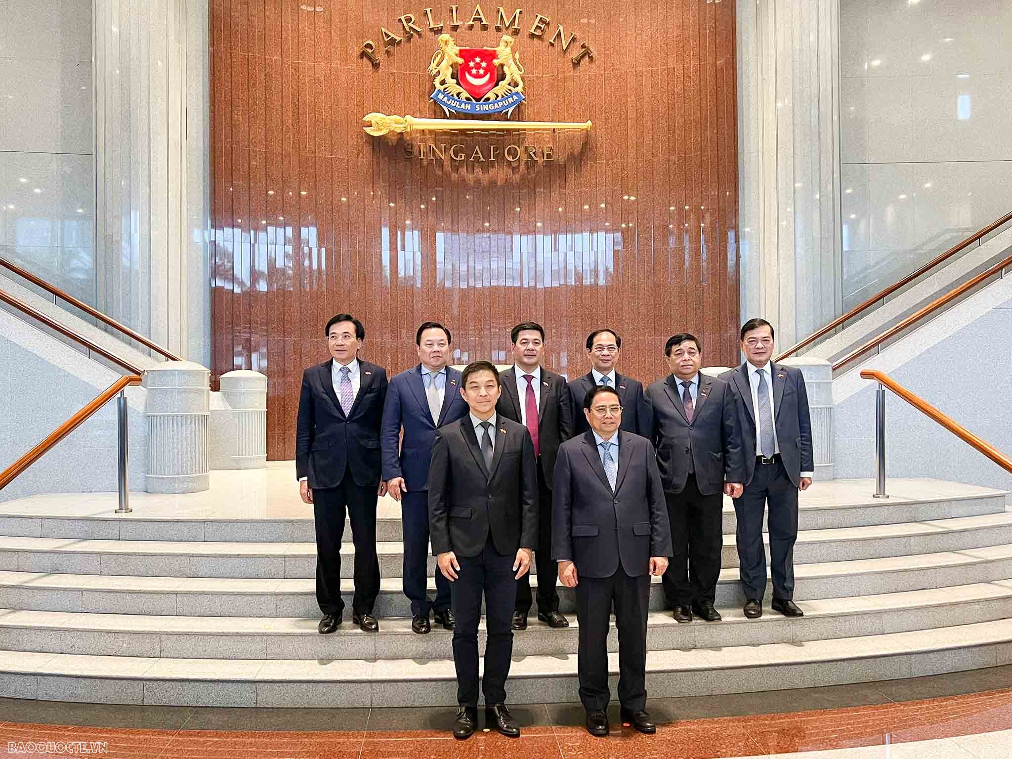 Prime Minister Pham Minh Chinh meets Speaker of Singaporean Parliament