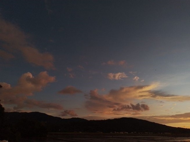 The image of “Dragon and Phoenix marriage” on the top of Mount To (An Giang), seen on November 25, 2022