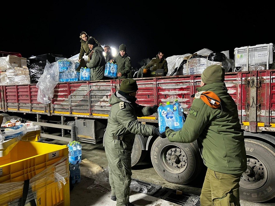 Các chuyến hàng hàng viện trợ nhân đạo từ Israel tới Thổ Nhĩ Kỳ. (Nguồn: Lực lượng phòng vệ Israel)