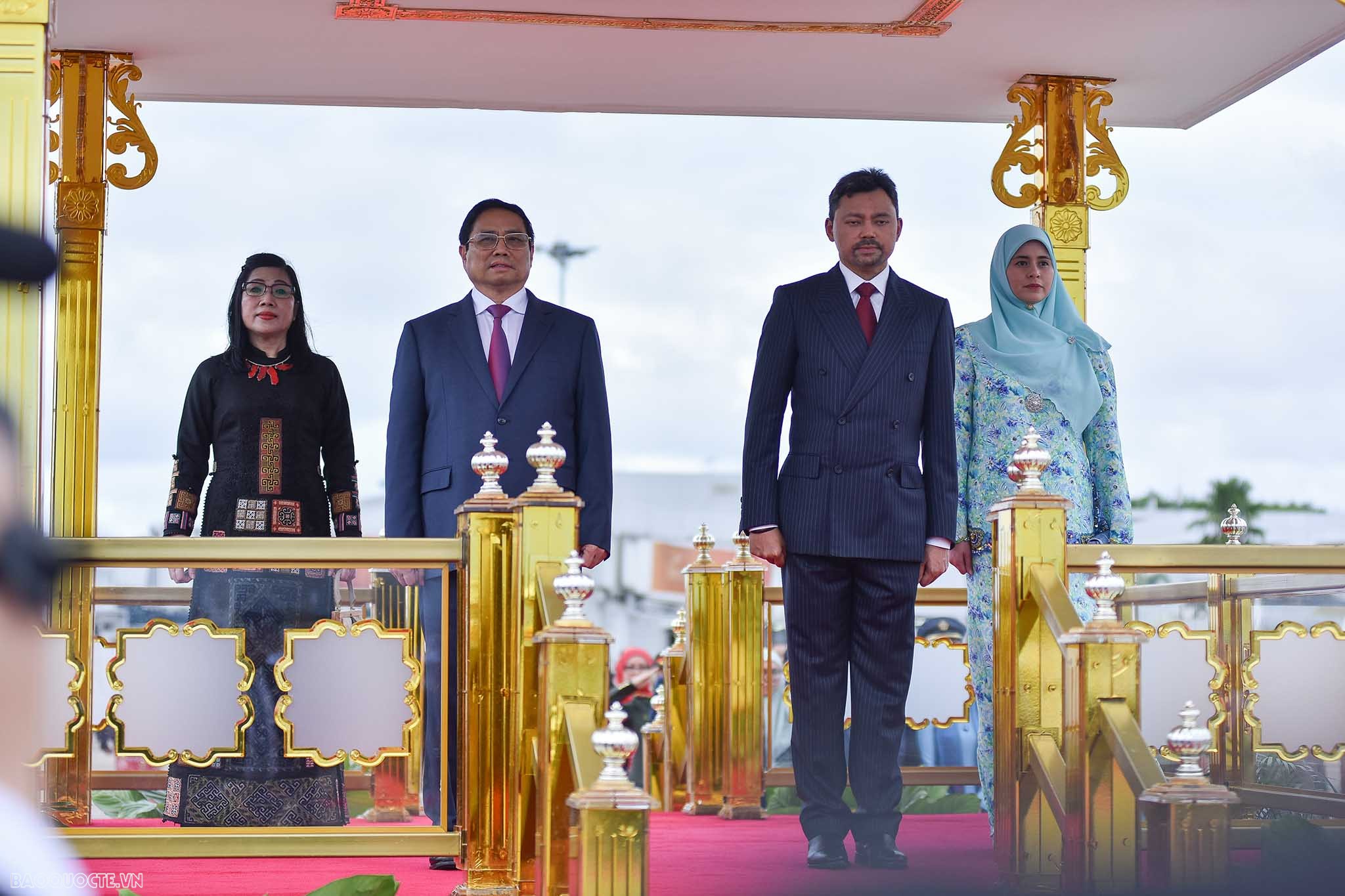 Official welcome ceremony held for Prime Minister Pham Minh Chinh in Brunei