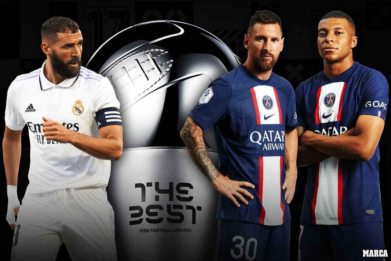 Liên đoàn bóng đá Thế giới (FIFA) vừa chính thức công bố danh sách rút gọn 3 ứng viên cuối cùng tranh giải “Cầu thủ hay nhất FiFA” - “The Best” gồm Lionel Messi, Mbappe và Benzema.