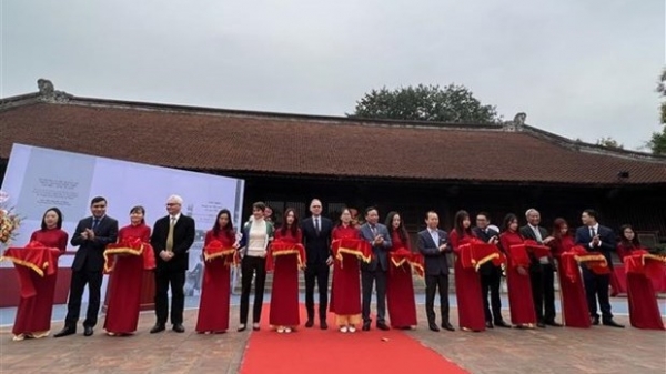 Exhibition on preservation of Van Mieu Temple of Literature from 1898-1954