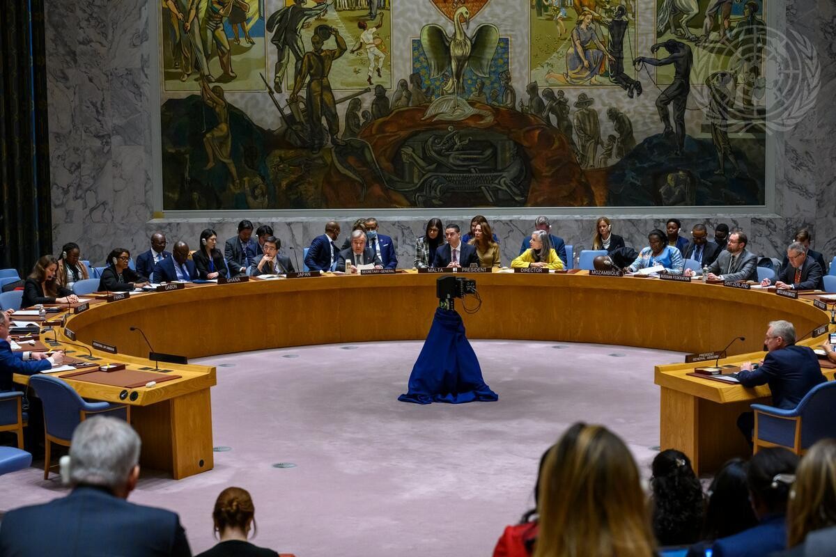 Hội đồng Bảo an Liên hợp quốc tiến hành phiên thảo luận mở về nước biển dâng - các tác động đối với hòa bình và an ninh.